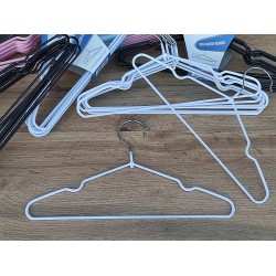 Вішалки-плечики силіконові дитячі 300х3,5мм. (білі)